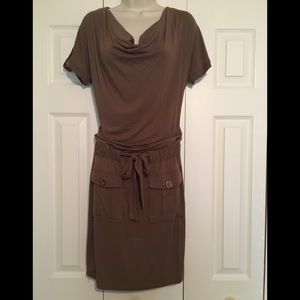 SOLD! VENUS Brown Cowl neck Dress Size XS/S